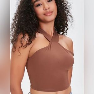 Forever 21 Crisscross Crop Top